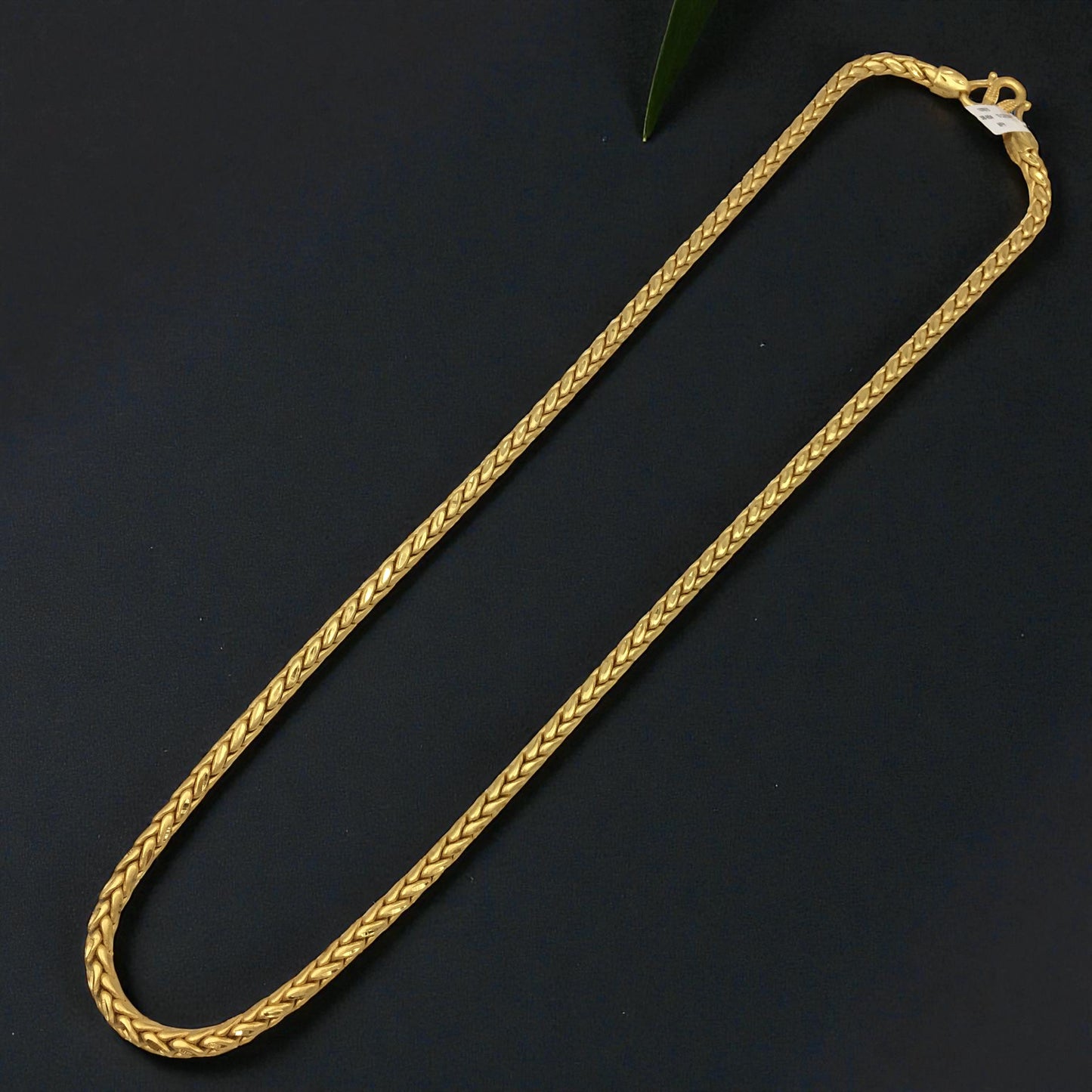 PREMIUM ROPE WEAVE GOLD 24 INCH MEN'S CHAIN
