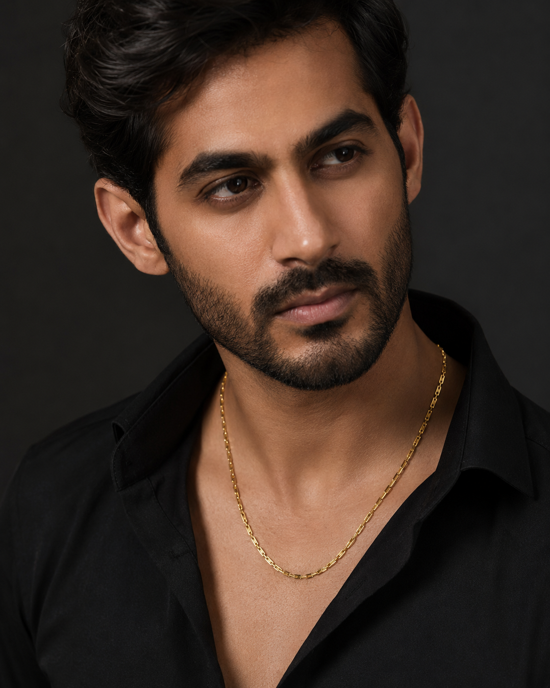 VEER VAJRA MICRO GOLD PLATED GOLD CHAIN FOR MEN | PREMIUM BRASS MEN'S CHAIN