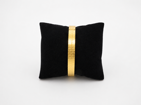 MICRO GOLD GRID TEXTURE MEN’S KADA