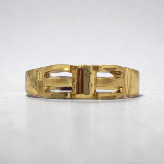 AURMEN URBAN GRID GOLD MEN'S RING