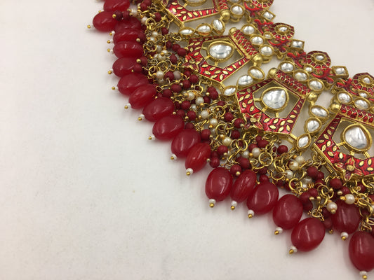 EVERLY KUNDAN NECKLACE SET