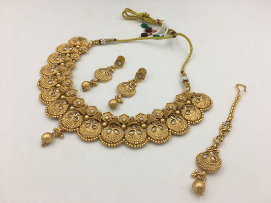 SHREEJA GLDEN NECKLACE SET