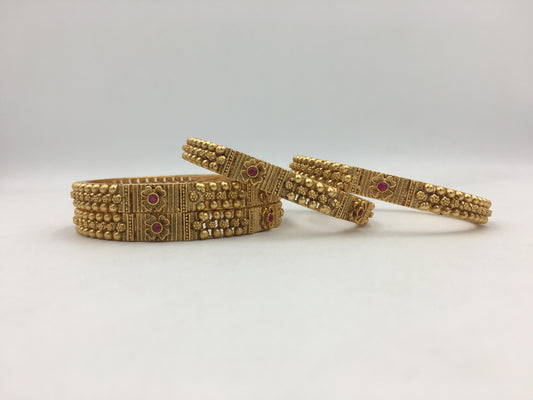 VITHYA RAJWADI BRASS BANGLES