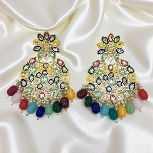 MEHREEN ROYAL KUNDAN DROPS CHANDBALI