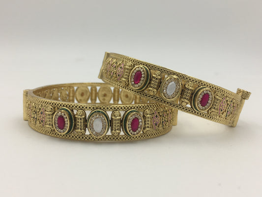 SAHANA SWAROVSKI BRASS BANGLES