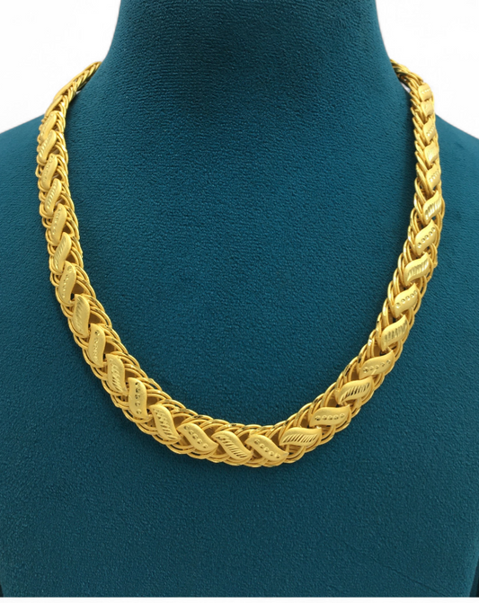 TITAN WEAVE GOLD FINISH MEN'S CHAIN