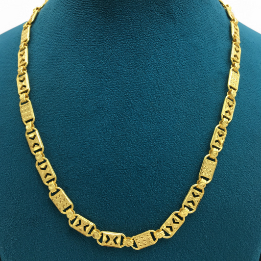 OBSIDIAN EDGE GOLD FINISH MEN'S CHAIN
