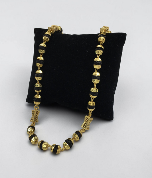 AD BALL RUDRAKSH MICRO GOLD MEN’S MALA