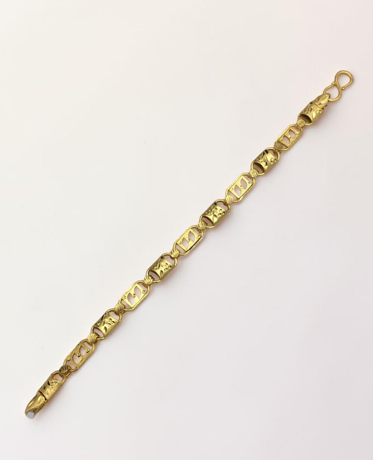 OBSIDIAN EDGE GOLD PLATED BRACELET FOR MEN