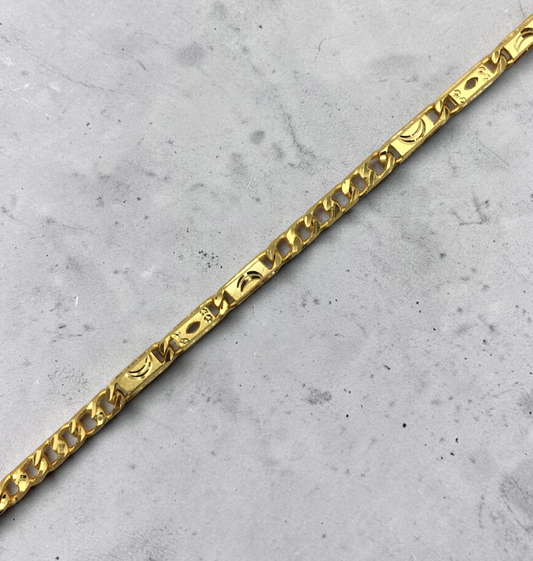 IMPERIAL BAR GOLD PLATED BRACELET FOR MEN