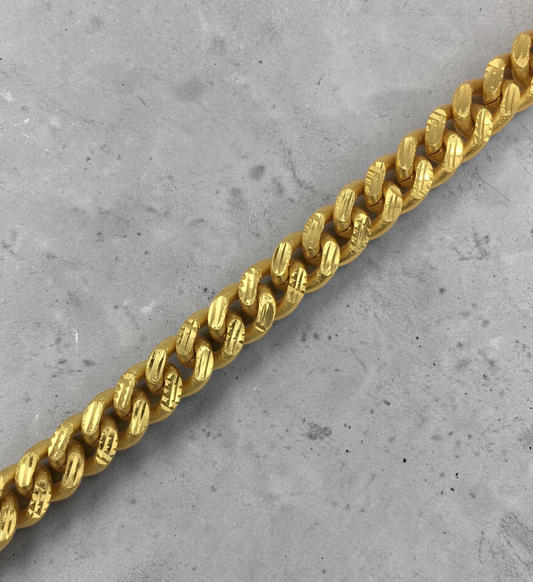 IMPERIAL CUBAN MICRO GOLD PLATED BRACELET FOR MEN | PREMIUM BRASS CUBAN LINK BRACELET