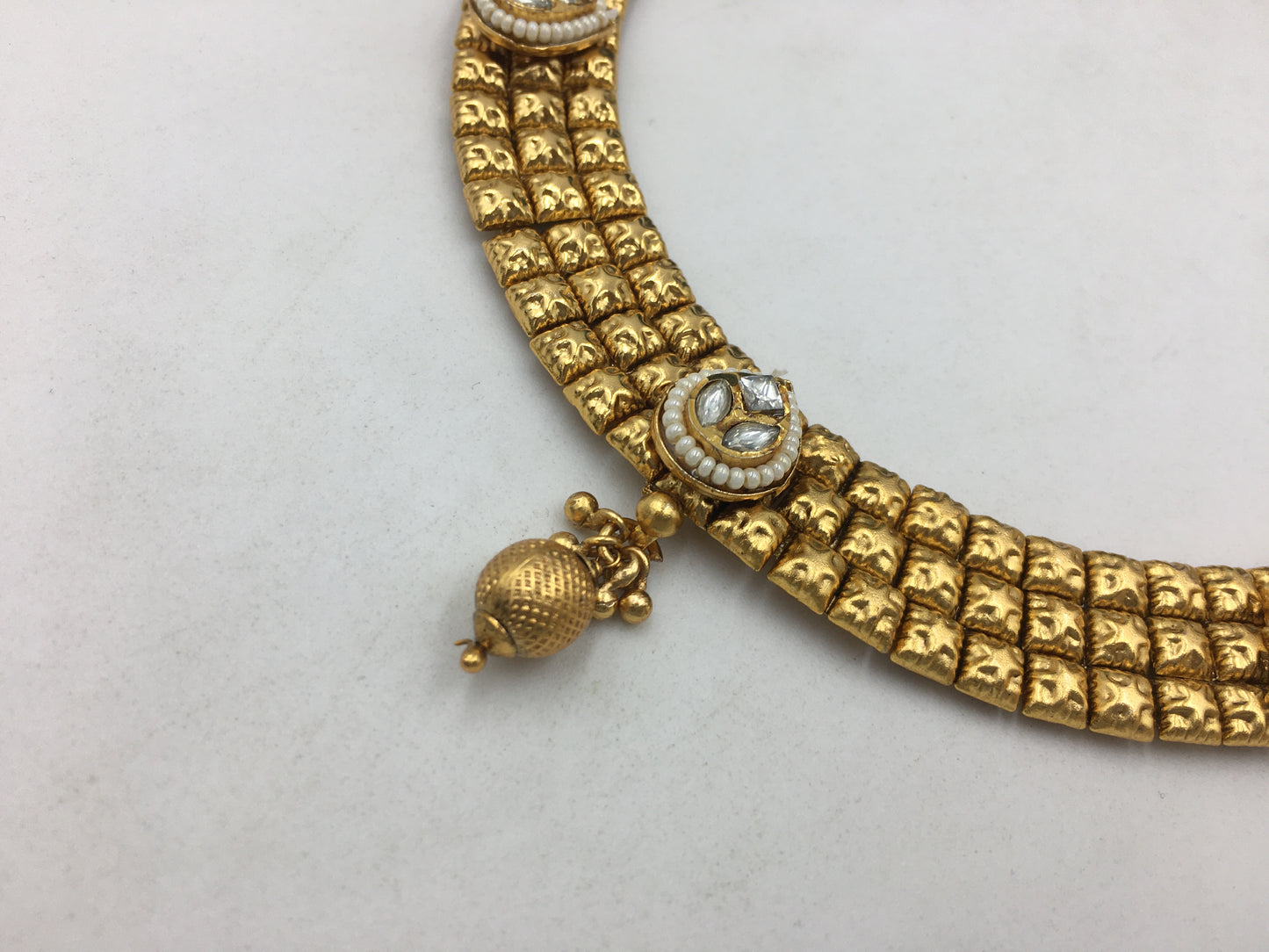 ABINAYA BRASS NECKLACE SET