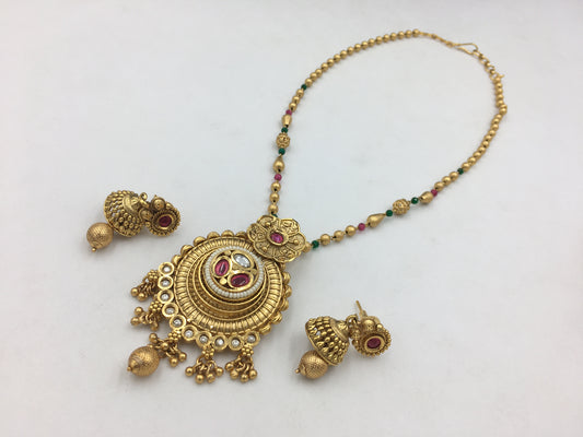 NIVEDITA BRASS NECKLACE SET