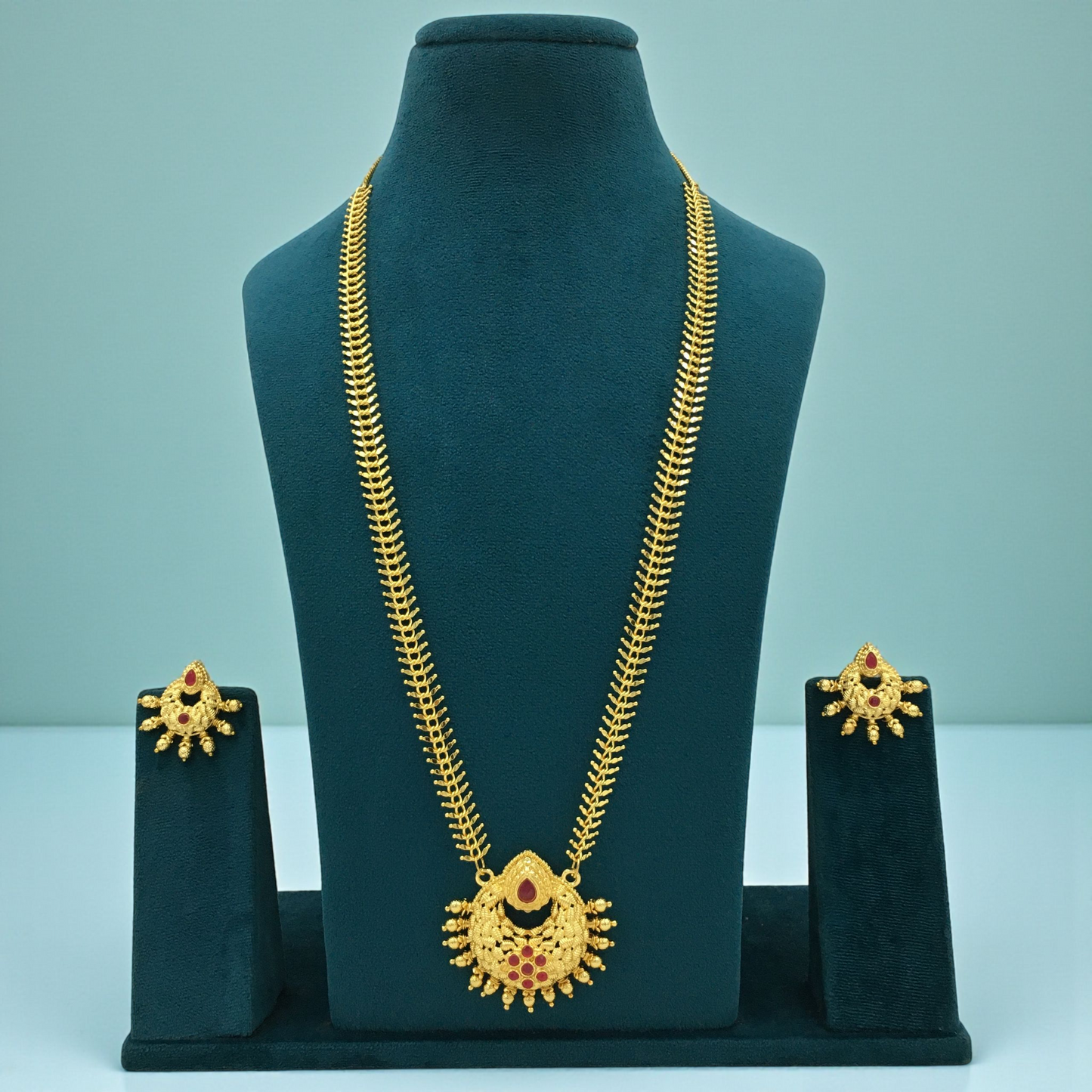 LAVANYA MICRO GOLD LONG NECKLACE SET