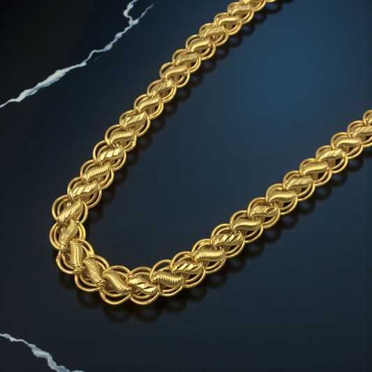 LOTUS GOLD 24 INCH MEN'S CHAIN