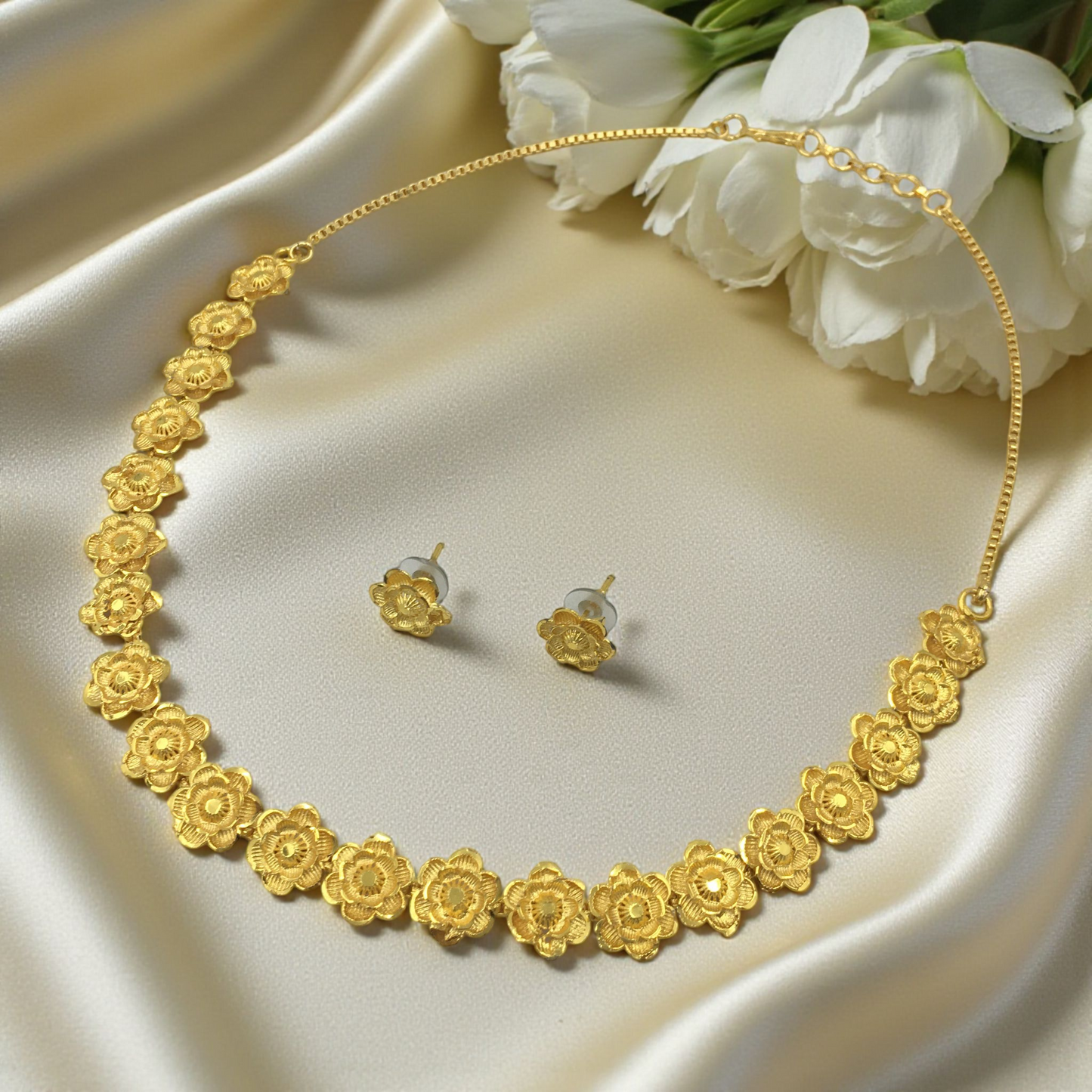 PRACHI MICRO GOLD SHORT NECKLACE SET