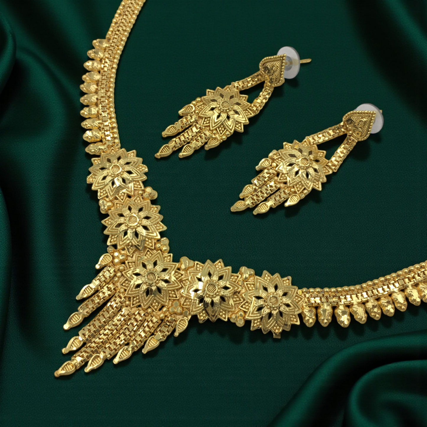DIPTI MICRO GOLD SHORT NECKLACE SET