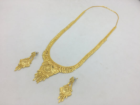 SASHI MICRO GOLD LONG NECKLACE SET