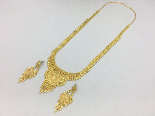 PRAVATHI MICRO GOLD LONG NECKLACE SET