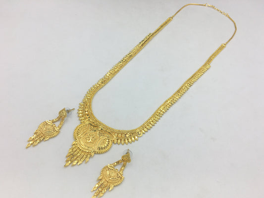PRAVATHI MICRO GOLD LONG NECKLACE SET