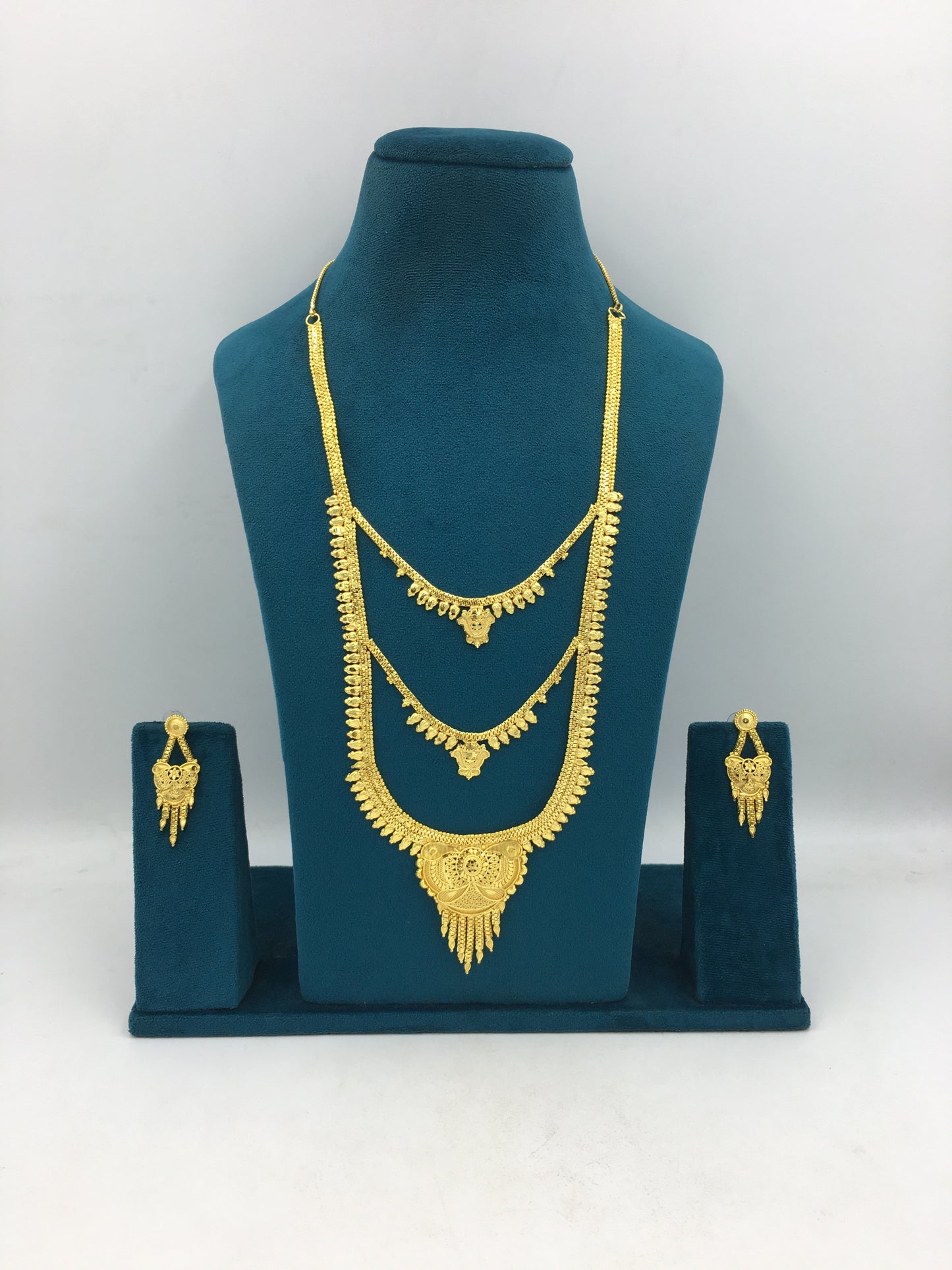 RUPINI MICRO GOLD LONG NECKLACE SET