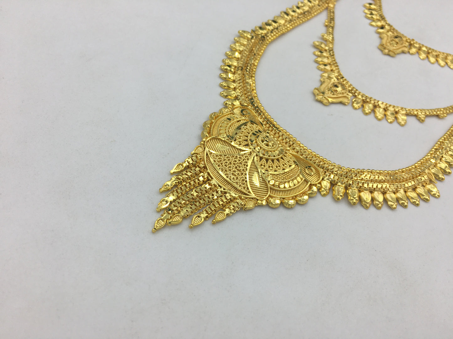 RUPINI MICRO GOLD LONG NECKLACE SET