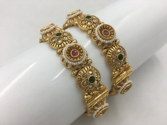 MADHUSHREE RAJWADI BRASS BANGLES