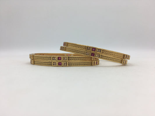 SHRITHA RAJWADI BRASS BANGLES