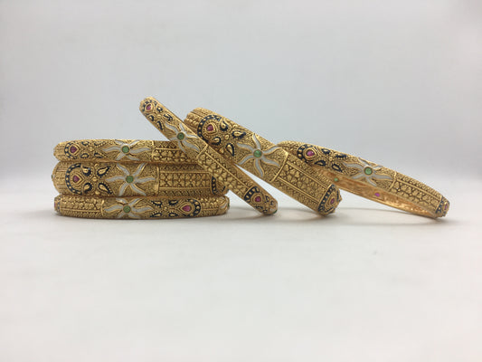 MEGHANA RAJWADI BRASS BANGLES
