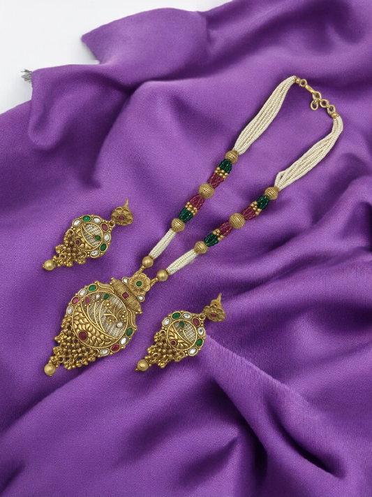 VAISHNAVI BRASS NECKLACE SET