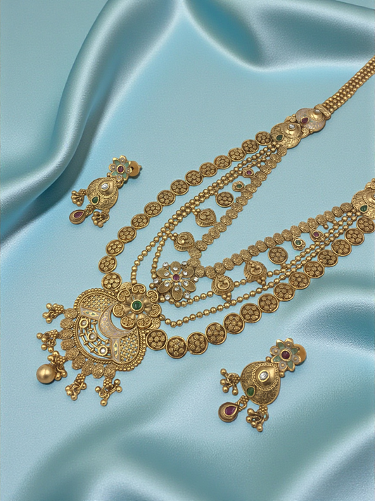 ELIZABETH BRASS NECKLACE SET