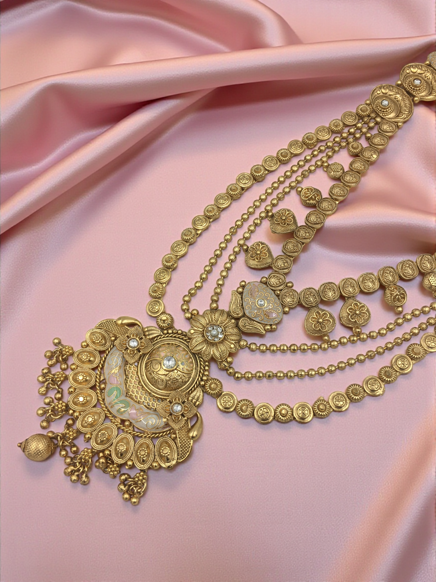 JENNIFER BRASS NECKLACE SET