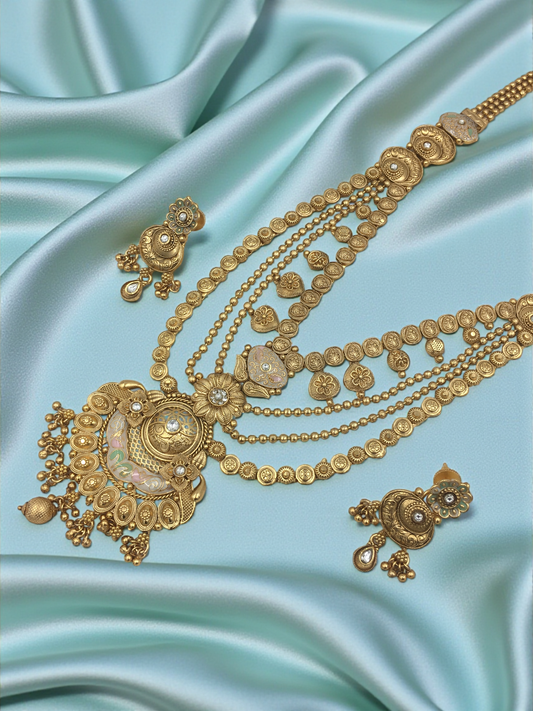 JENNIFER BRASS NECKLACE SET