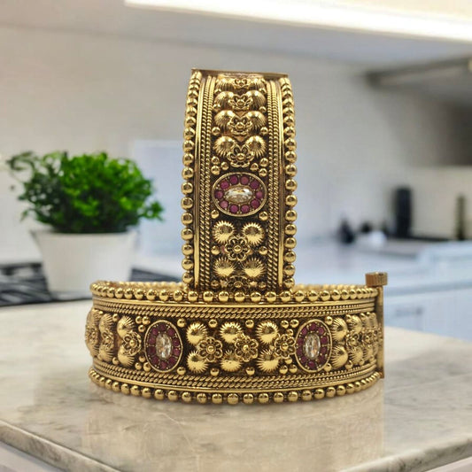 AADHARANI RAJWADI BRASS BANGLES
