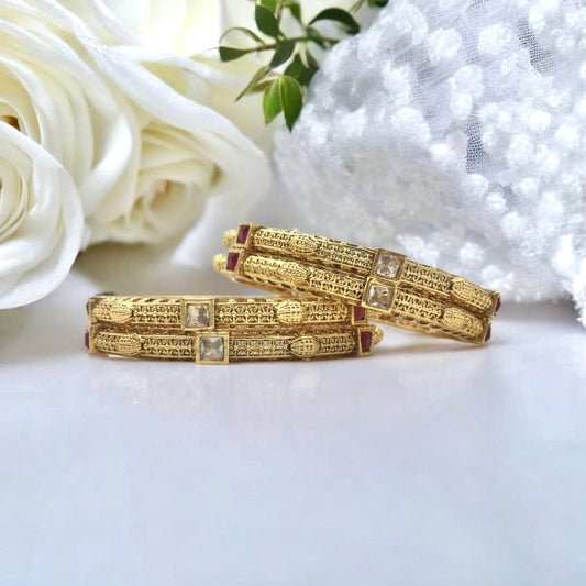 LAVINIA RAJWADI BRASS BANGLES