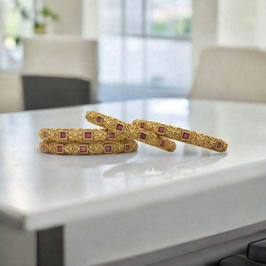 ALIA BRASS BANGLE SET