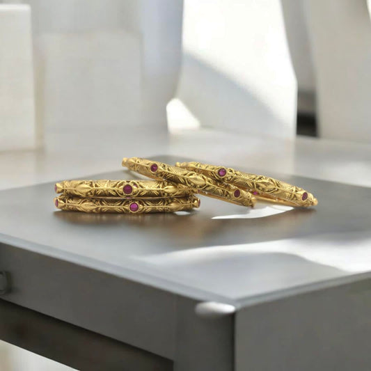 CHAITRA RAJWADI BRASS BANGLES