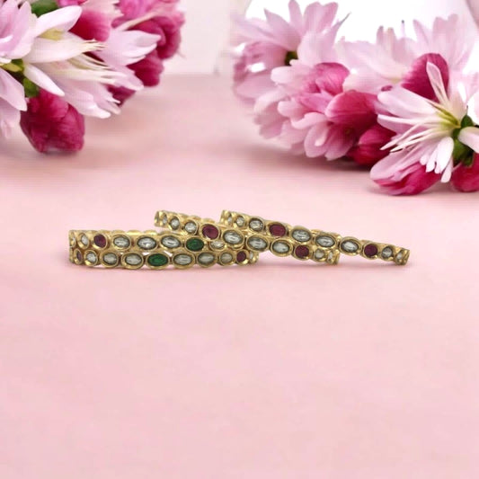 TRIVENI RAJWADI BRASS BANGLES