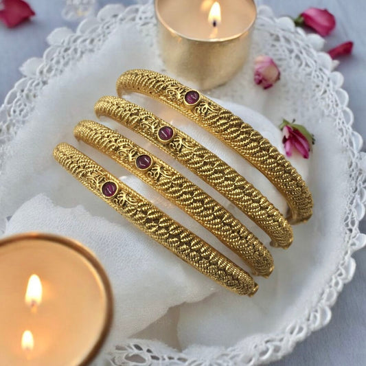 VASUNDHARA RAJWADI BRASS BANGLES