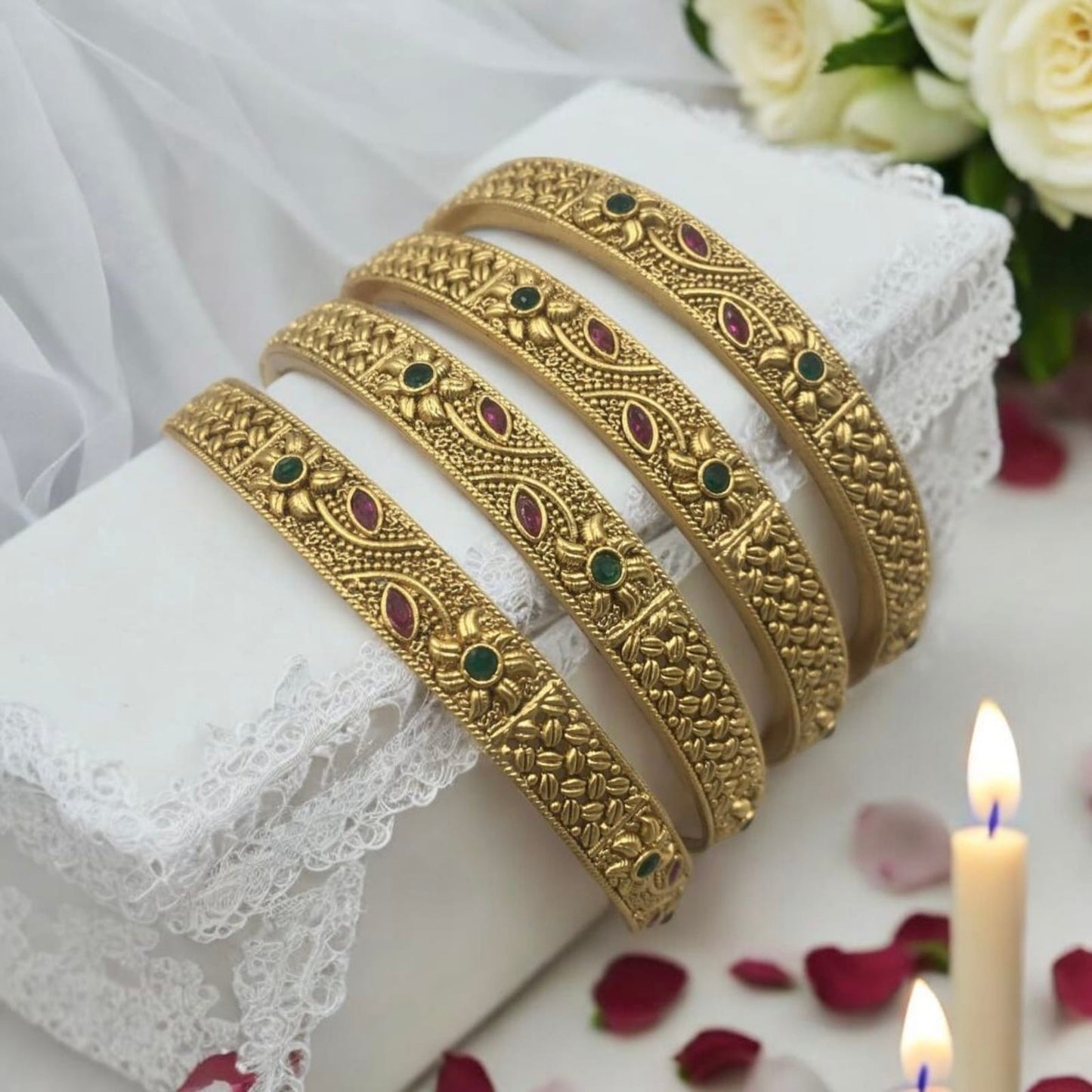 NIRUPA RAJWADI BRASS BANGLES