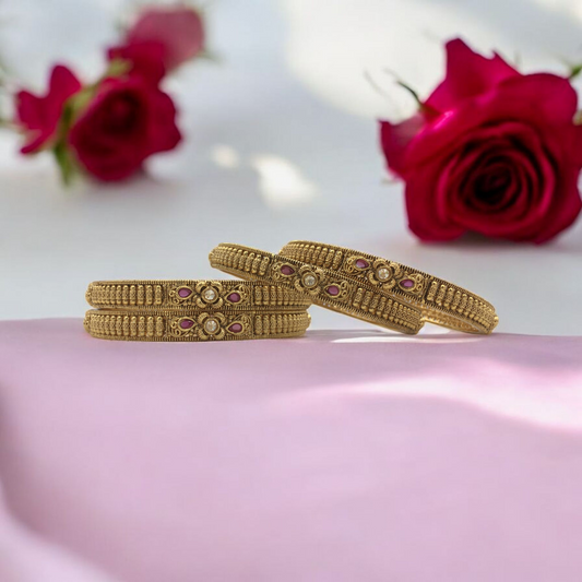 NAYANA RAJWADI BRASS BANGLES