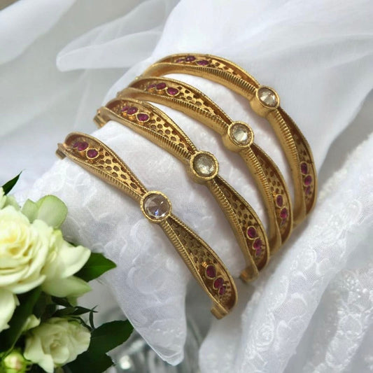 PARNIKA RAJWADI BRASS BANGLES