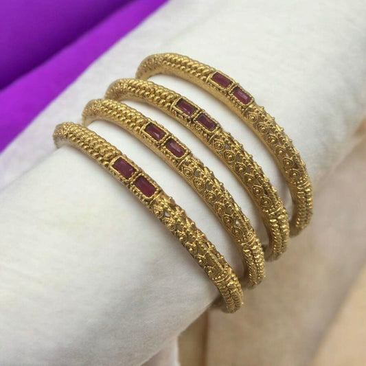LAKSHA RAJWADI BRASS BANGLES