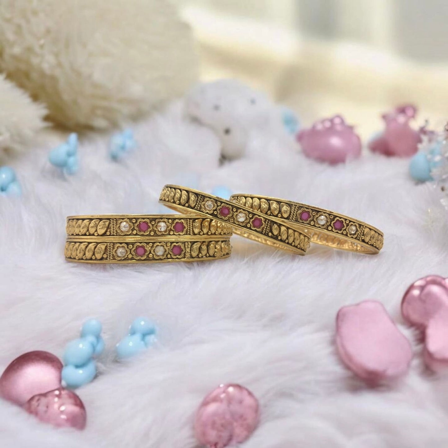 CHITRANI RAJWADI BRASS BANGLES