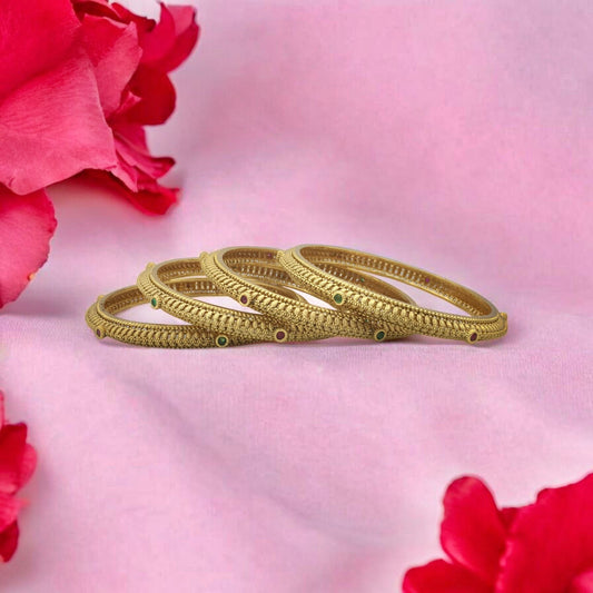 ANJIKA RAJWADI BRASS BANGLES