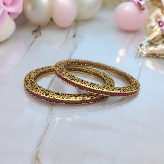 DIVYANKA RAJWADI BRASS BANGLES