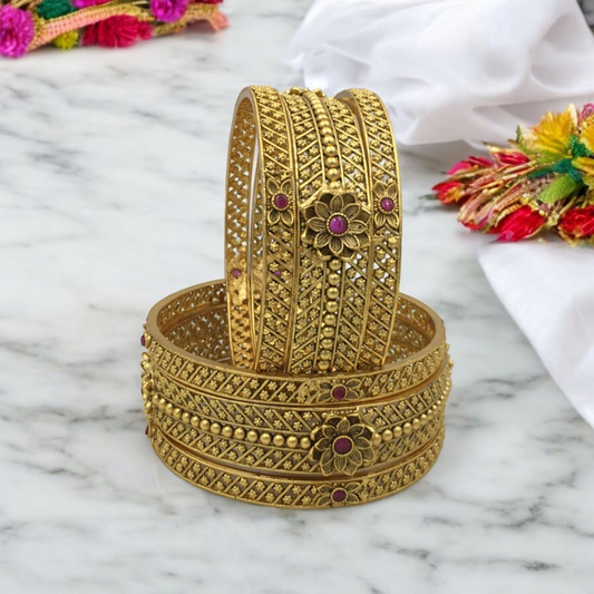 CRESSIDA RAJWADI BRASS BANGLES
