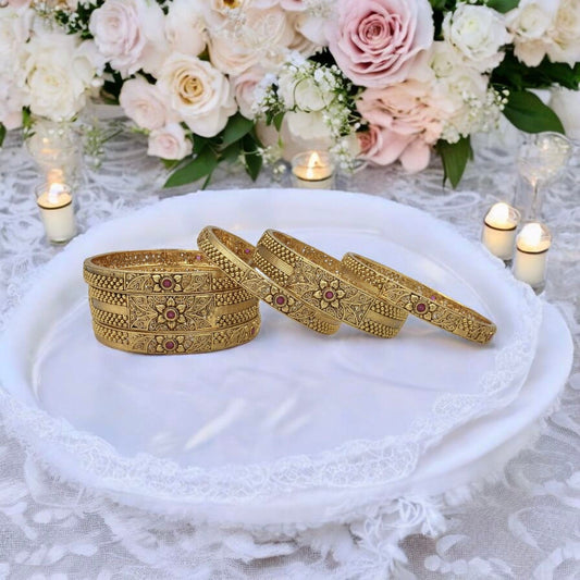 AMRITA RAJWADI BRASS BANGLES