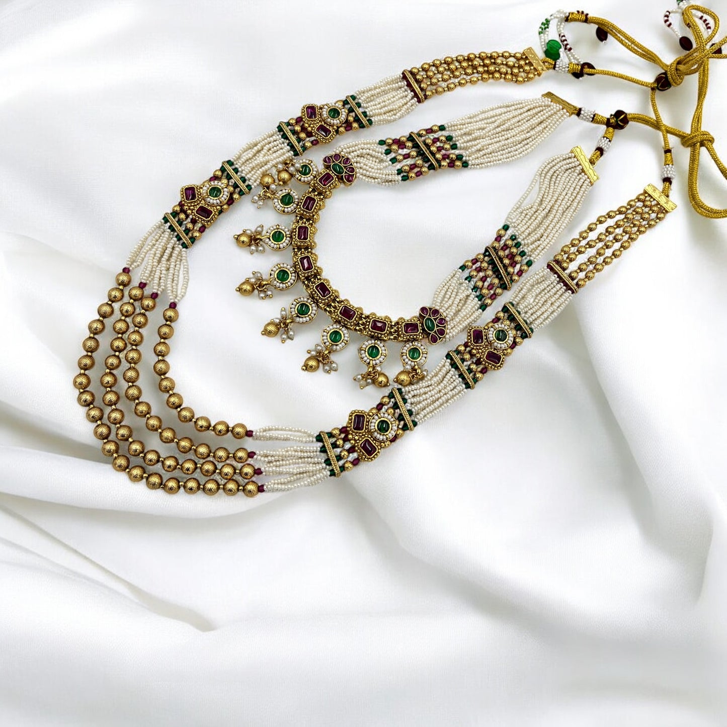 VAISHNAVI RAJWADI NECKLACE SET