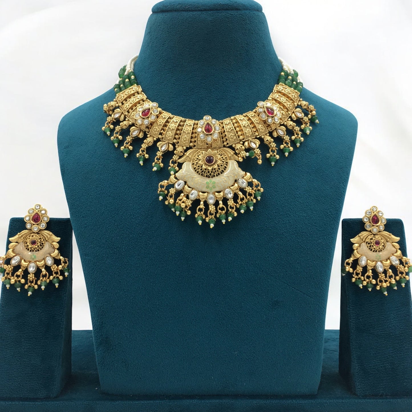 RAJESHWARI RAJWADI NECKLACE SET
